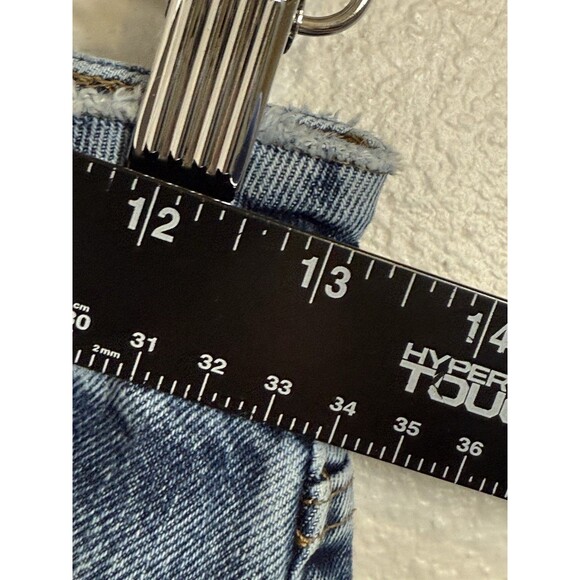 Cotton: On Petite Wide Leg Acid Wash Jeans Size 6 Med Wash Denim Crop 80's EUC - Picture 10 of 11